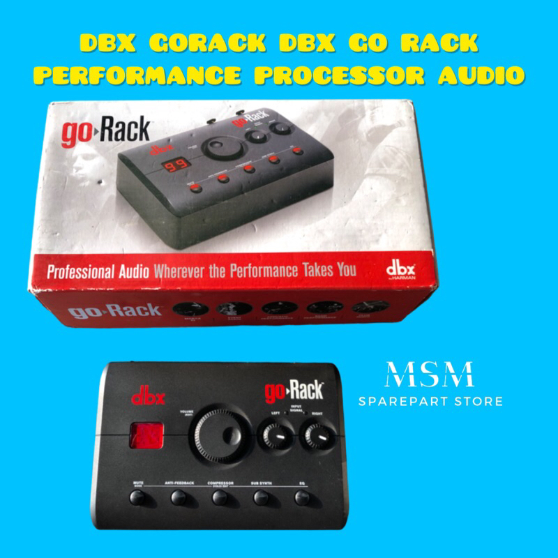 DBX GORACK DBX GO RACK PERFORMANCE PROCESSOR AUDIO