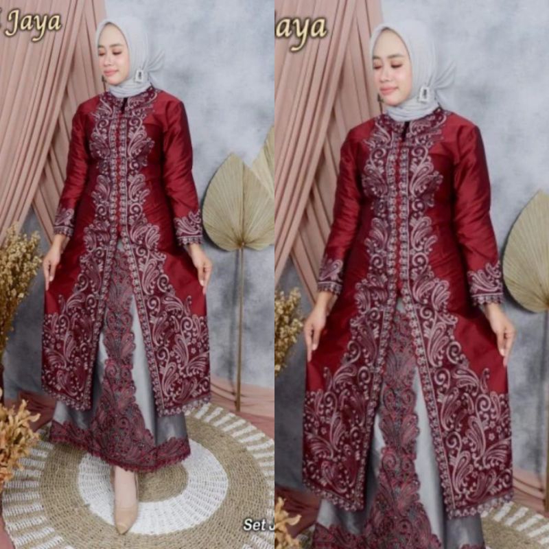 STELAN KEBAYA JOM JOM/KEBAYA BORDIR TERBARU/KEBAYA PESTA MEWAH/KEBAYA SERAGAMAN/BY MEKAR JAYA