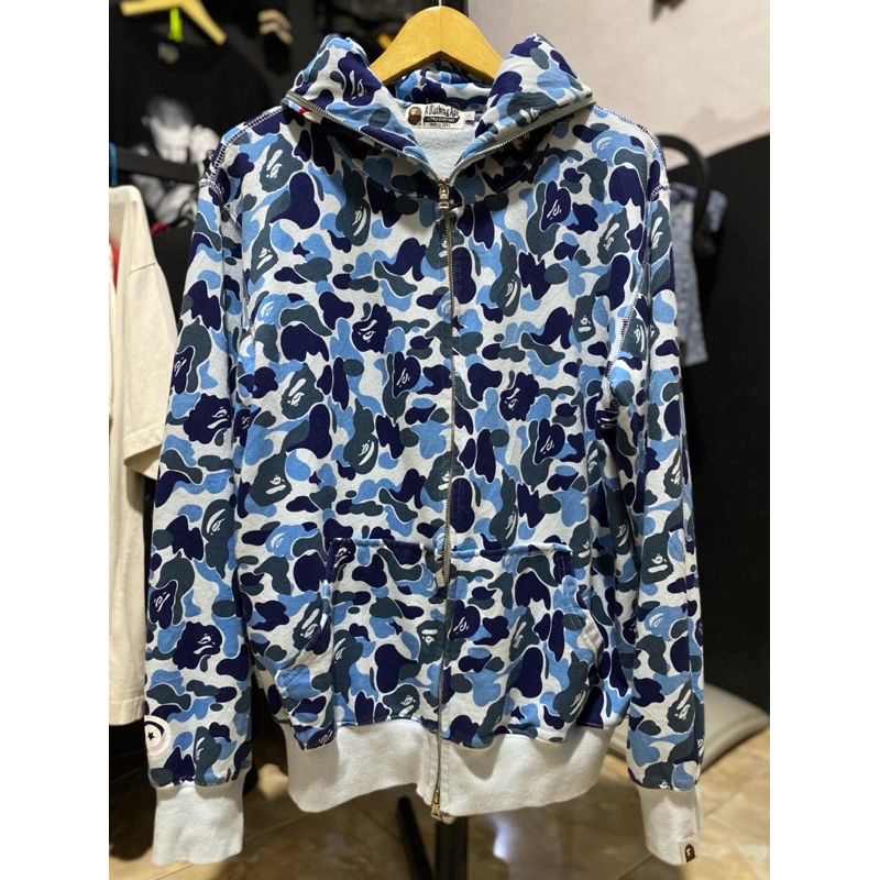 Hoodie Full Zip Bape Shark Camo