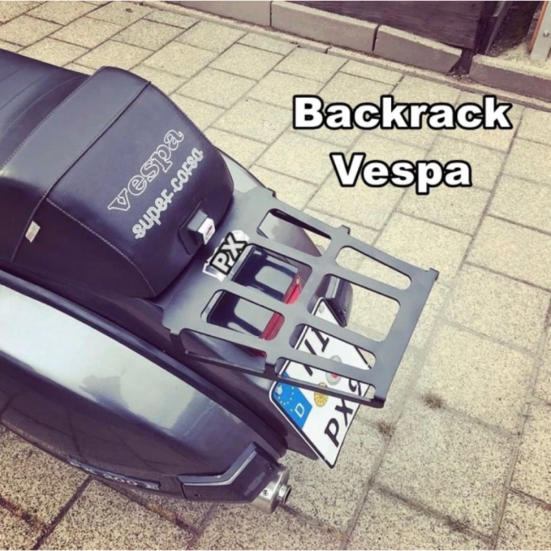 Backrack Rak Belakang Hitam Vespa Px Excel Super Sprint Vbb