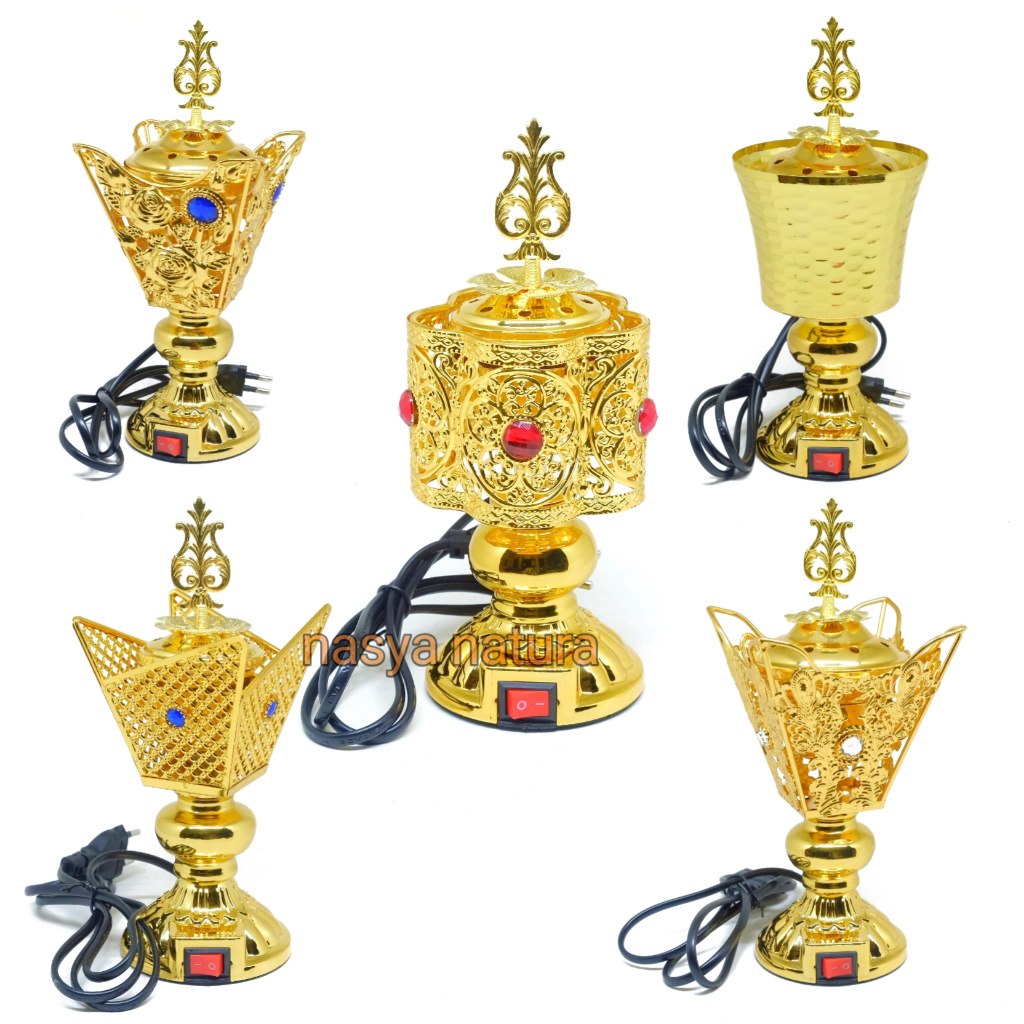 Mabkhara Listrik Gold Tempat Bakar Buhur Listrik Prapen Eletrik