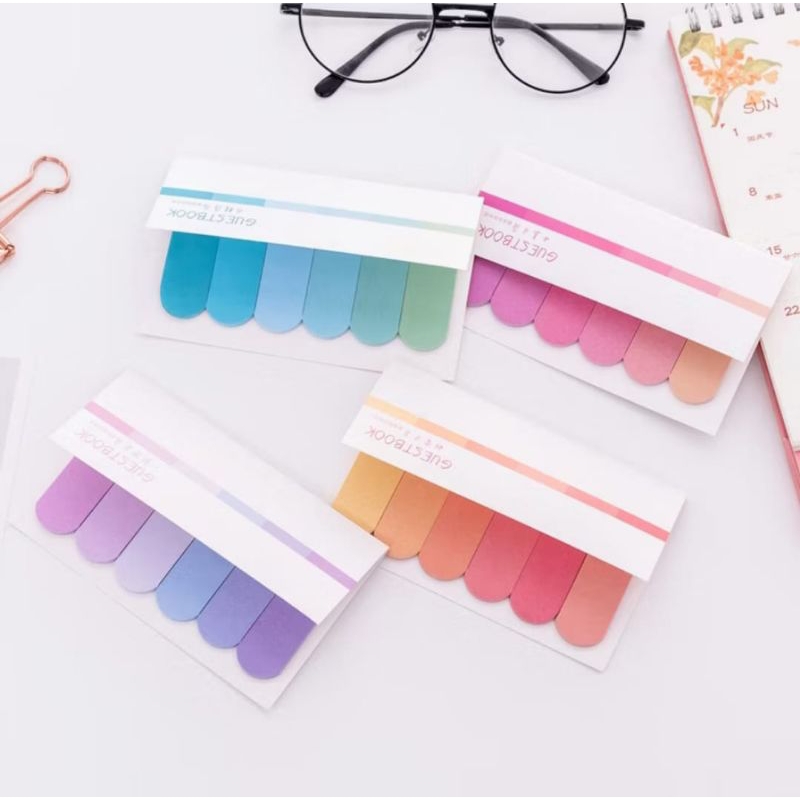 

Sticky Note 6 Warna Index Flag Pembatas Penanda Mark Page Marker Binder / Memo Kertas / Index Sticky Note