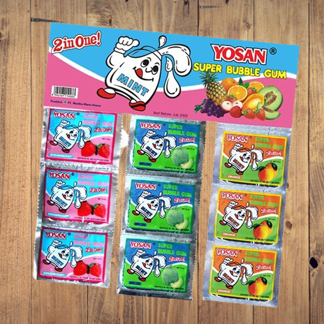 

Yosan Super Bubble Gum Permen Karet (isi 24 pcs