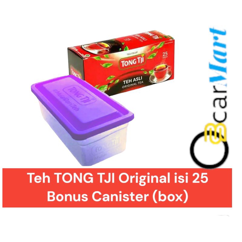 

Teh Celup TONG TJI ORIGINAL Teh Hitam Bonus Box Canister Gsvmart