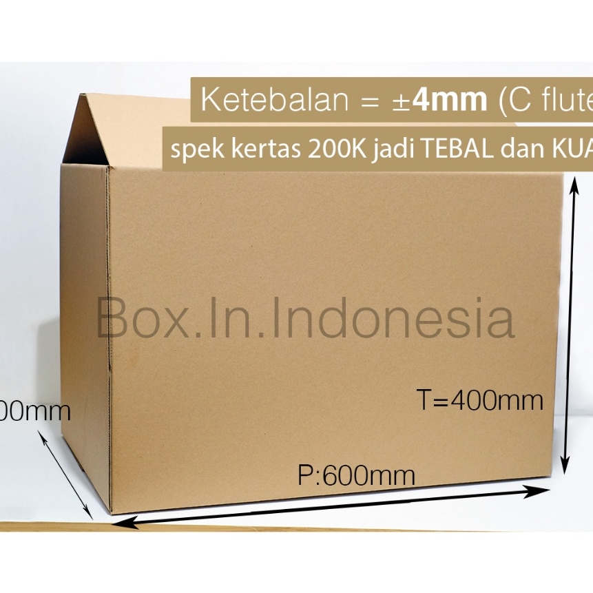 

Premium ECER Kardus Baru 6x4x4 cm JUMBO TEBAL Coklat Polos