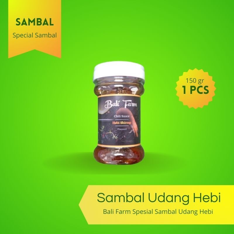 

Bali Farm Spesial Sambal Siap Saji - Sambal Udang Hebi 150gr