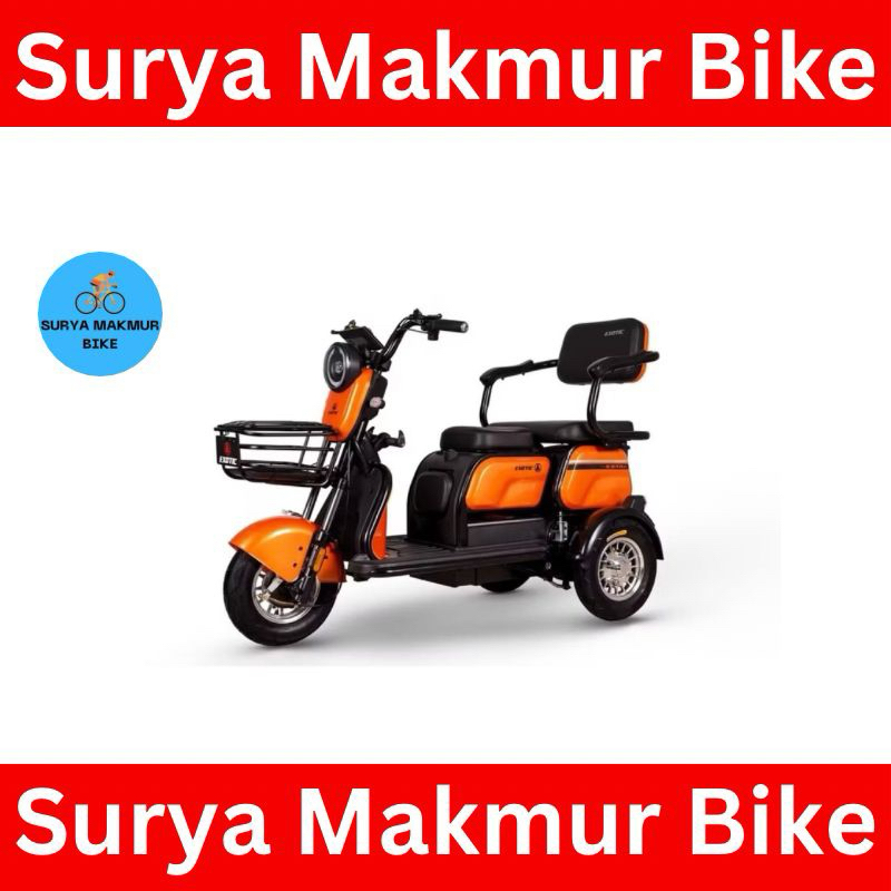 Sepeda Listrik Roda Tiga Exotic SIERRA E-3 Electrik 800 Watt