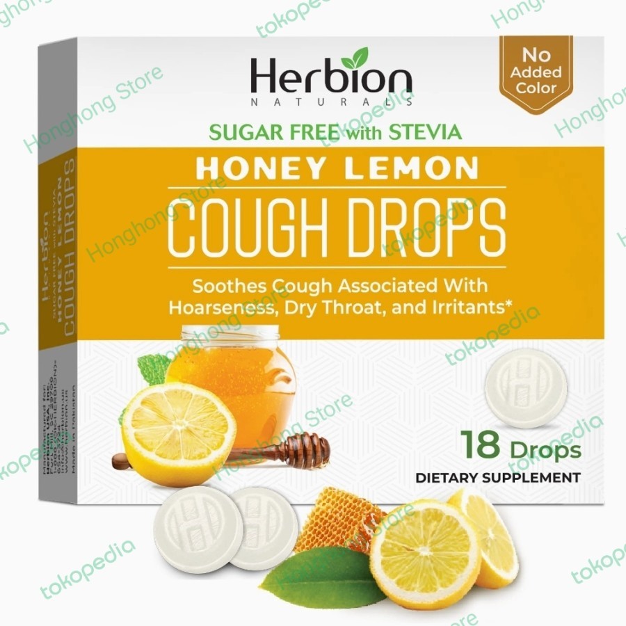 

Herbion Naturals Sugar-Free Cough Drops Honey Lemon