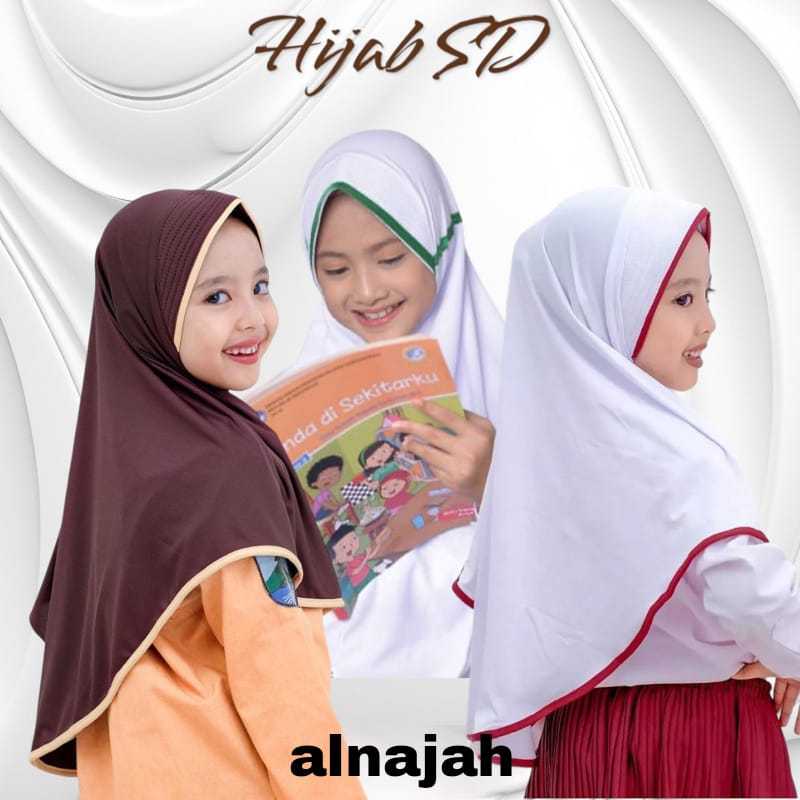 Kerudung Sekolah SD Anak Perempuan Jilbab Anak SD Perempuan