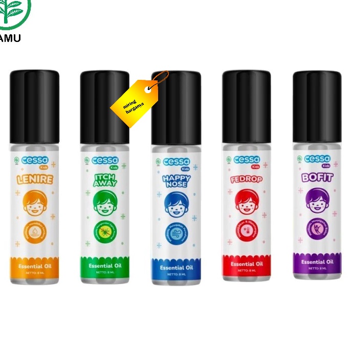 

Mega CESSA Kids Happy Nose Fever Drop Itch Away Lenire Bofit Essential Oil 8ml 3 Tahun Grosir