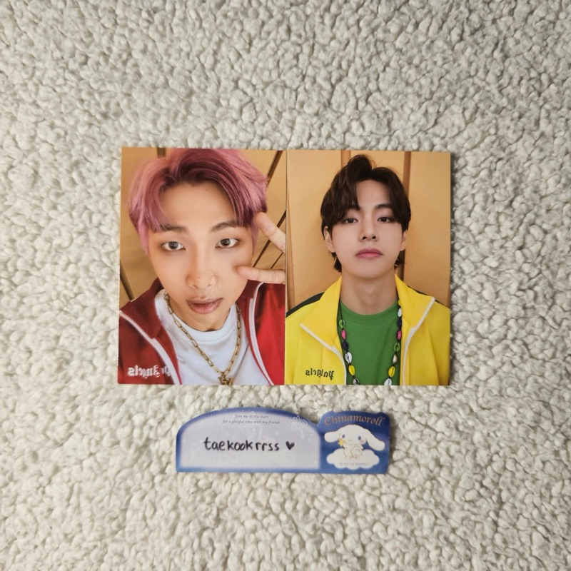 BTS Butter Cardigan Sharing Mini Photocard Namjoon Taehyung (Butter Cardigan) (Butter MPC RM V)