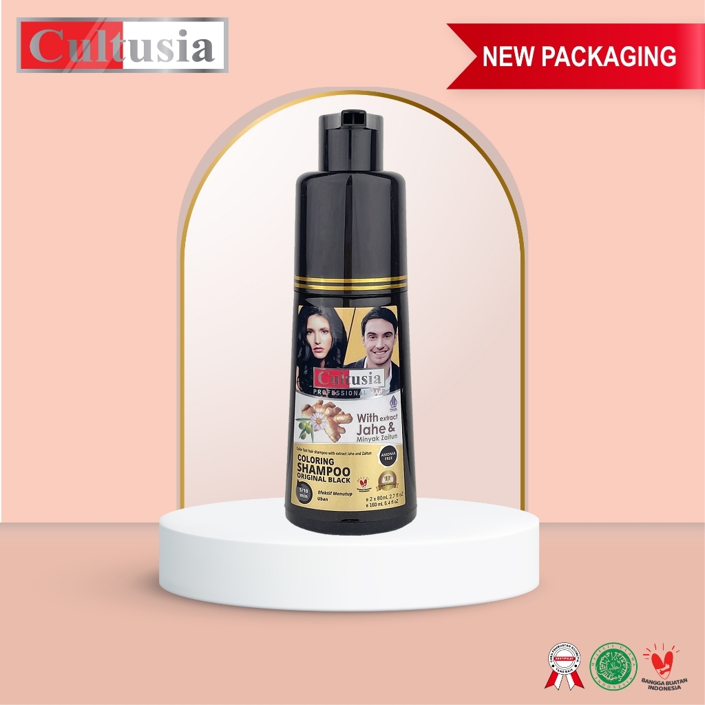 Cultusia Shampo Pewarna Rambut Ori BPOM Promo Termurah Terlaris 160 Ml