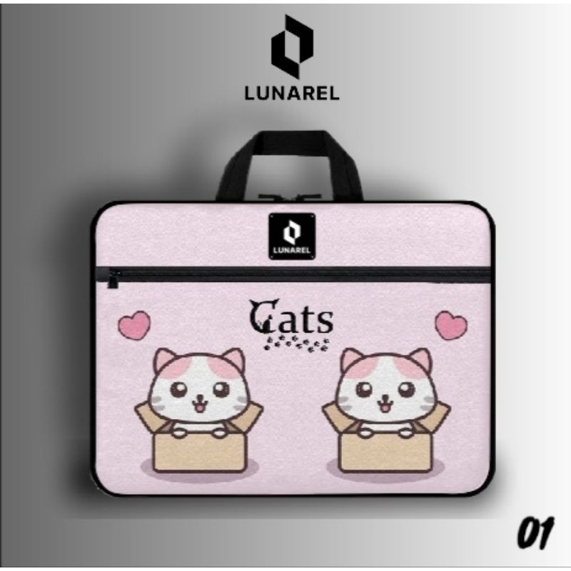 STOK TIPIS las laptop wanita sleeve ukuran 13-14-15inch tas laptop cantik tas laptop motif lucu tas