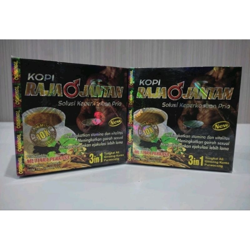 

Kopi Ramuan Jamin Mutu RAJA JANTAN - Untuk Pria Sejati