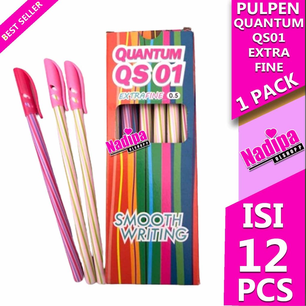 

PULPEN QUANTUM QS 01 ECTRA FINE 1 PACK ISI 12 PCS nadipa oslhopp