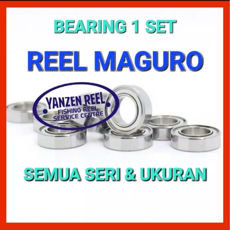 BEARING/LAKER 1 SET KHUSUS REEL MAGURO SEMUA SERI & UKURAN - SPAREPART BEARING STAINLESS REEL PANCIN