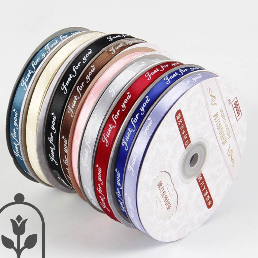 

KI3 1ROLL Pita Ribbon Satin 1 CM Motif JUST FOR YOU Korea Kado Dekorasi Hampers Bouquet Panjang 45 meter Colourful Cantik Murah Kerajinan Tangan