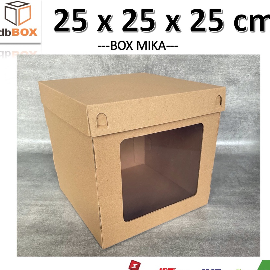 

Price KARDUS KUE TART 25x25x25 cm kardus die cut untuk kue hampers gift BOX MIKA MIKA