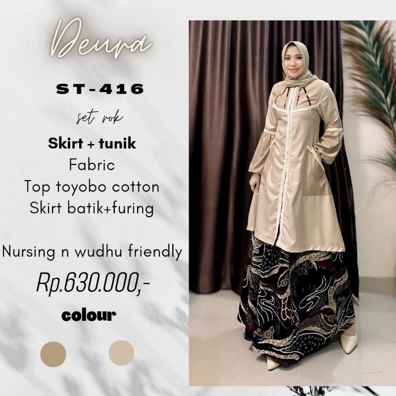 setelan rok batik st 416 by deura