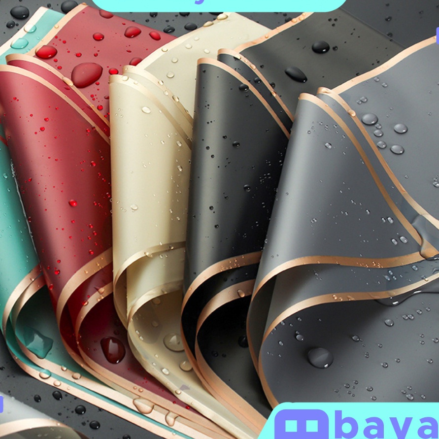 

Terbatas 2 PCS Kertas Buket Bunga Flower Wrapping Flower Paper List Gold Cellophane Florist KB1