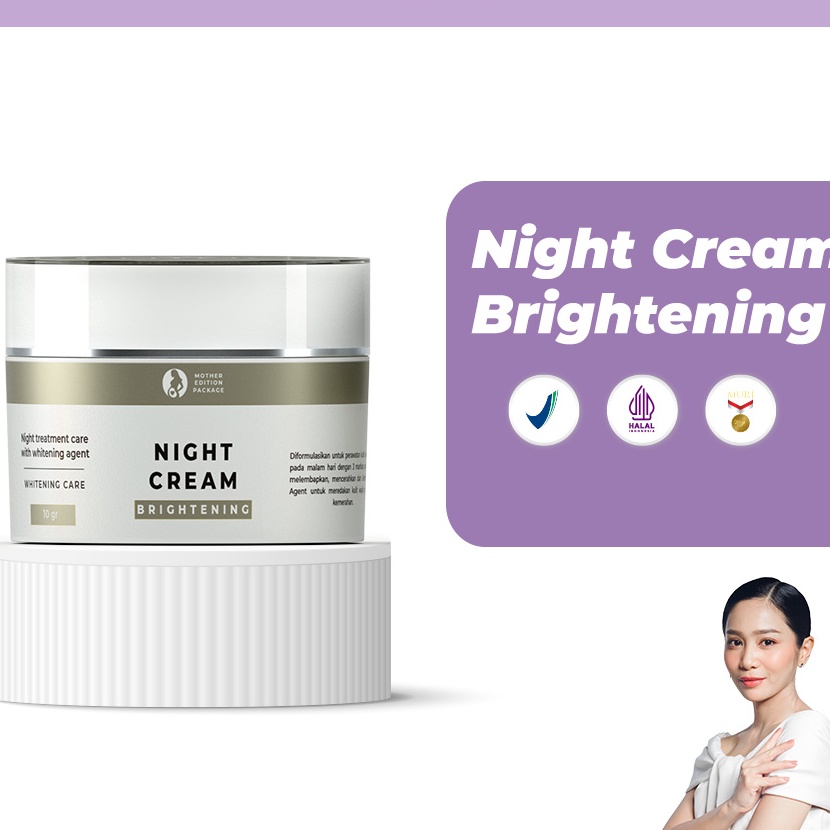 Hot Benings Night Cream Brightening Mother Edition By Dr Oky Pratama Bebas Alkohol Skincare Ibu Hami
