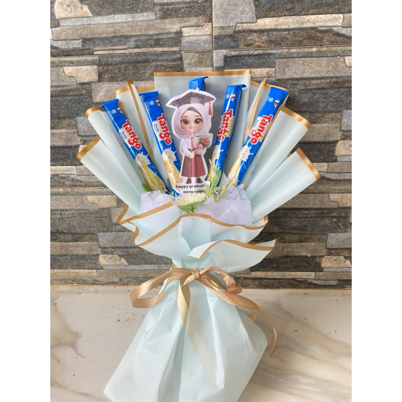 

bouqet mini snack+topper+bunga
