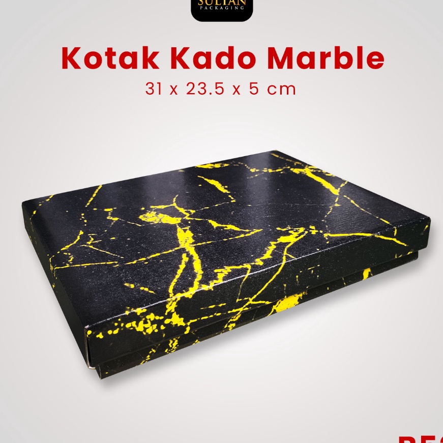 

Hematku Kotak Kado Marble Gift Box Tshirt Kotak Hadiah Pakaian Polos B52