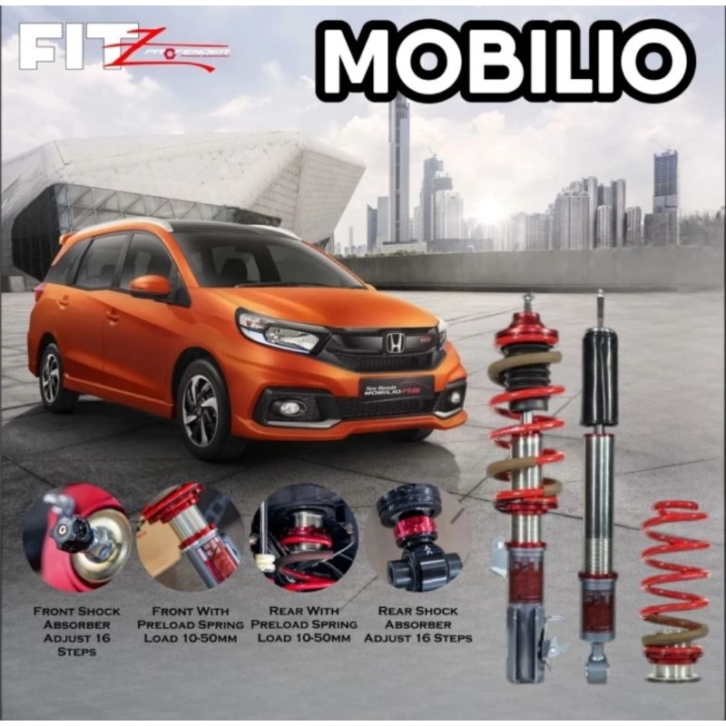 Shockbreaker Suspensi COILOVER PROFENDER FITZ Brio Mobilio City Freed