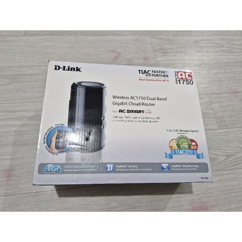 D-Link AC 1750 Gigabit LAN Cloud Router WiFi Bekas tapi Baru