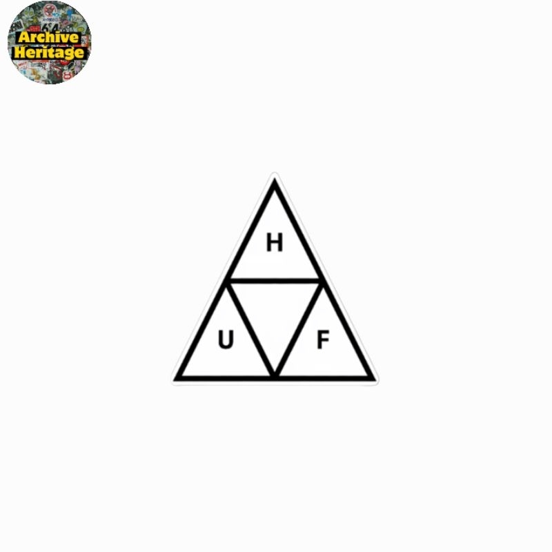 

sticker HUF worldwide clothing logo brand streetwear hypebeast stiker