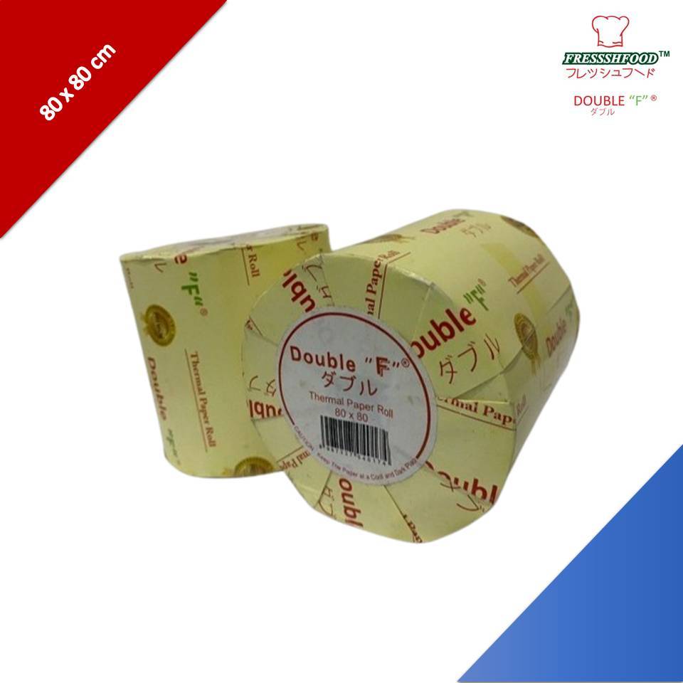 

Kertas Thermal / Kertas Kasir / Thermal Paper 80x80 Merek DOUBLE "F
