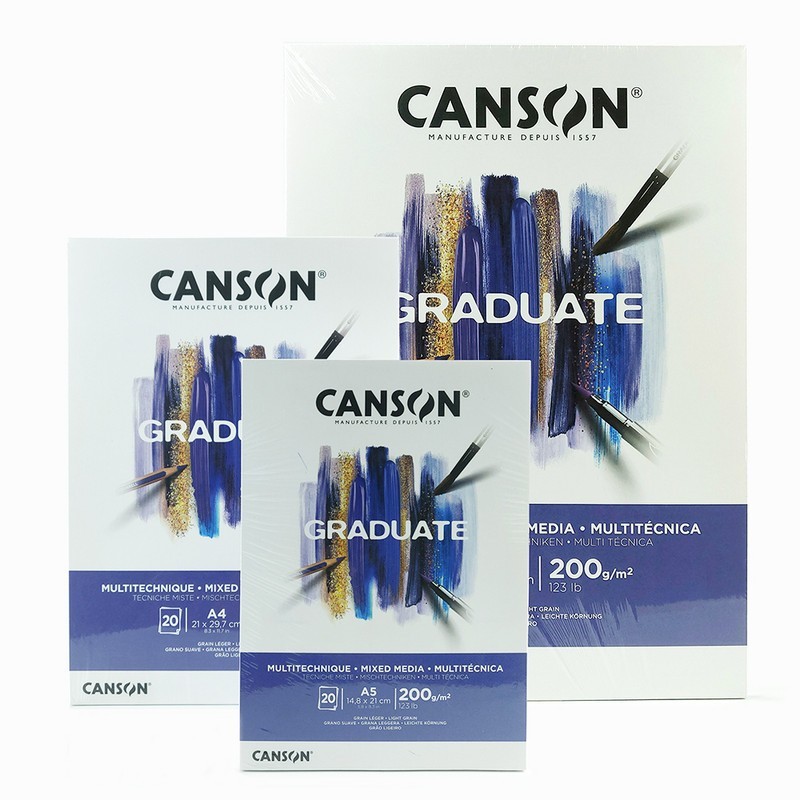 

Canson Graduate Mix Media Pads White Paper A4