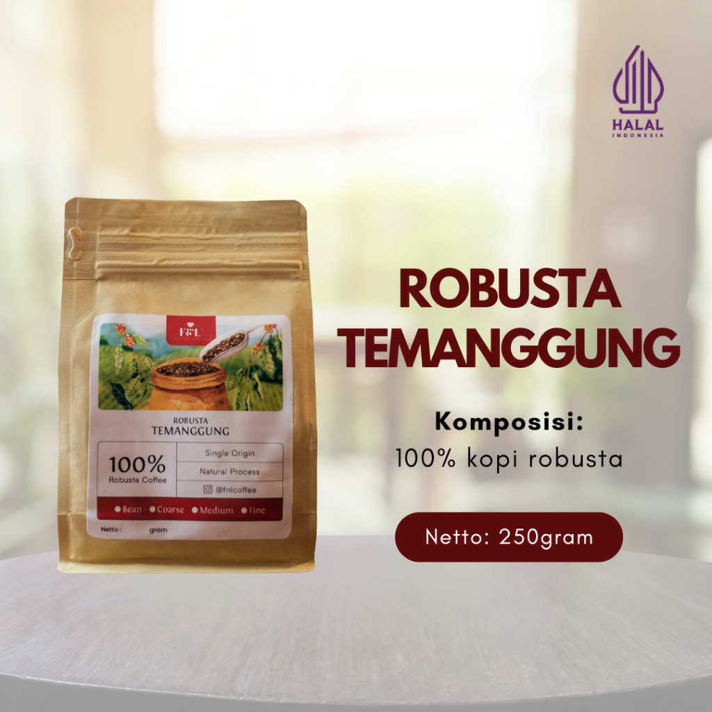 

Kopi Robusta Temanggung Premium 250 gram
