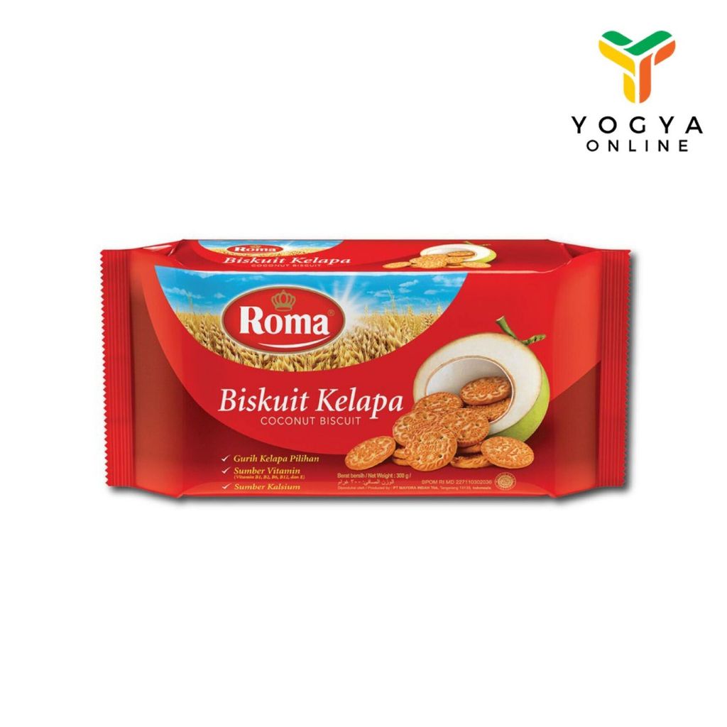 

Roma Coconut 300 Gram Makanan Ringan Biskuit