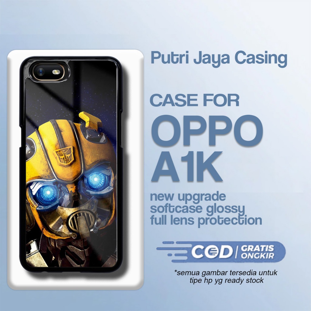 Case Oppo A1K Terbaru - Oppo A1K - Motif Robot 01 - Hardcase Premium Glossy - Softcase Hp Oppo Putri