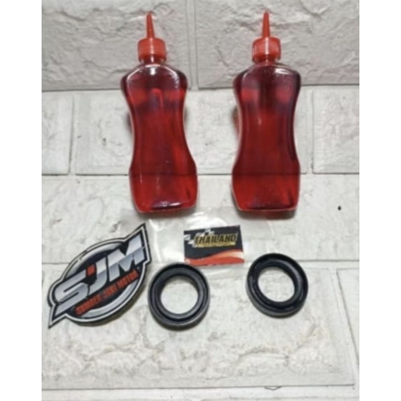 sil seal shock skok sok depan dan oli shock suzuki rc100 rc80 rc 100 80 bravo SET
