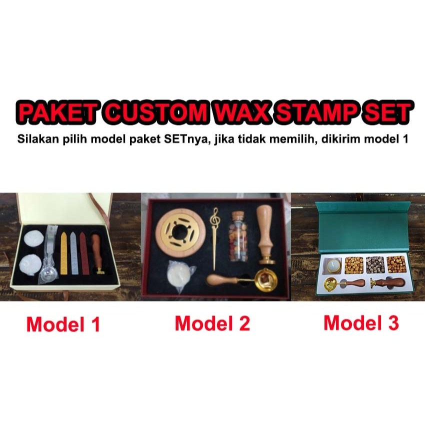 

Custom Wax Seal Stamp Stempel Segel Lilin Set