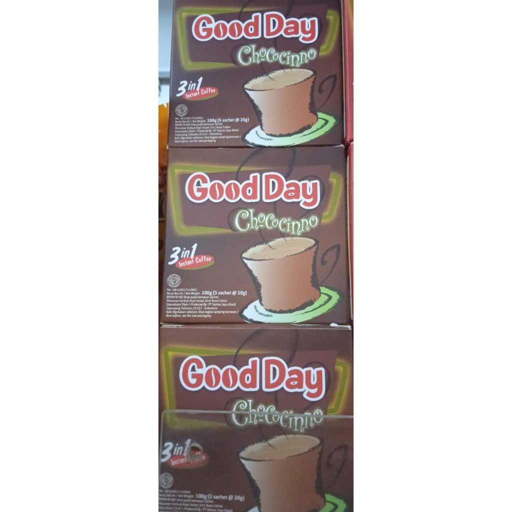 

GoodDay 3IN1 Kemasan Box Chocochino 5x20gr