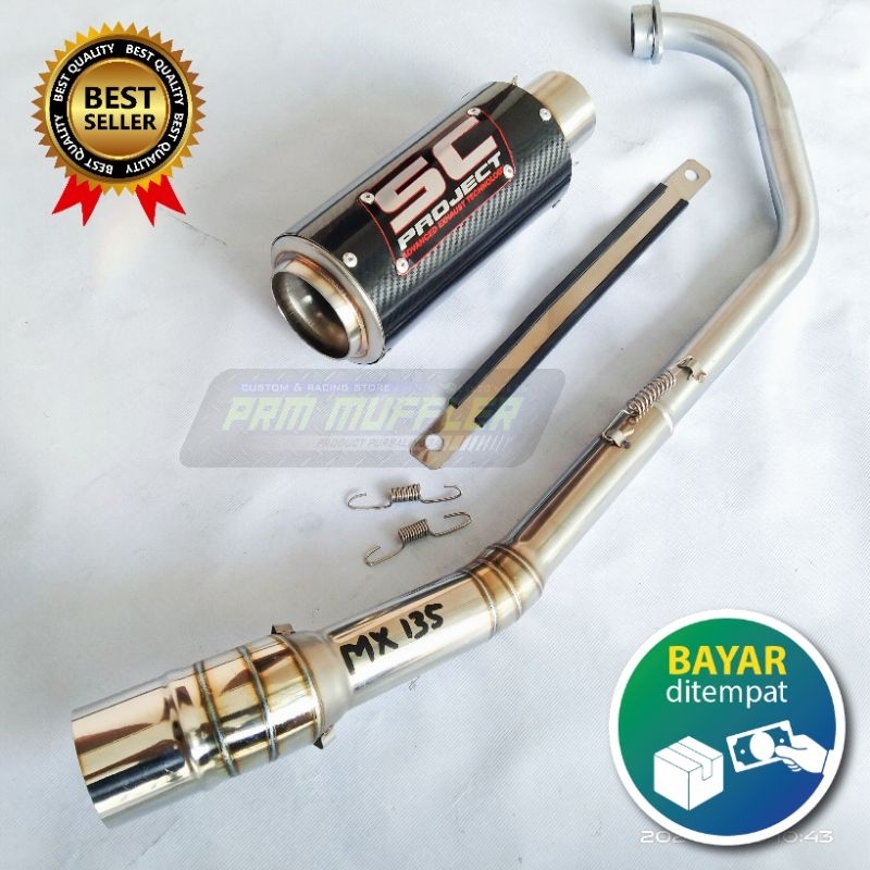 Knalpot racing SC PROJECT Carbon for Jupiter MX 135