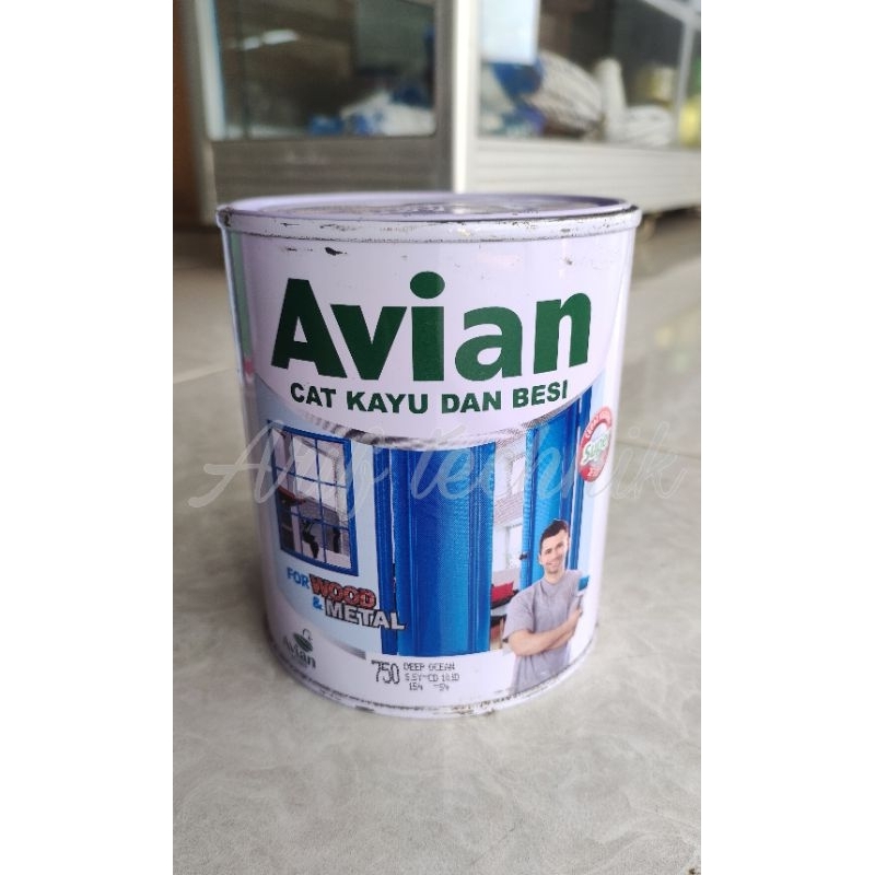Cat Minyak AVIAN 1kg 750 Deep Ocean / Cat AVIAN Biru Tua Kayu & Besi