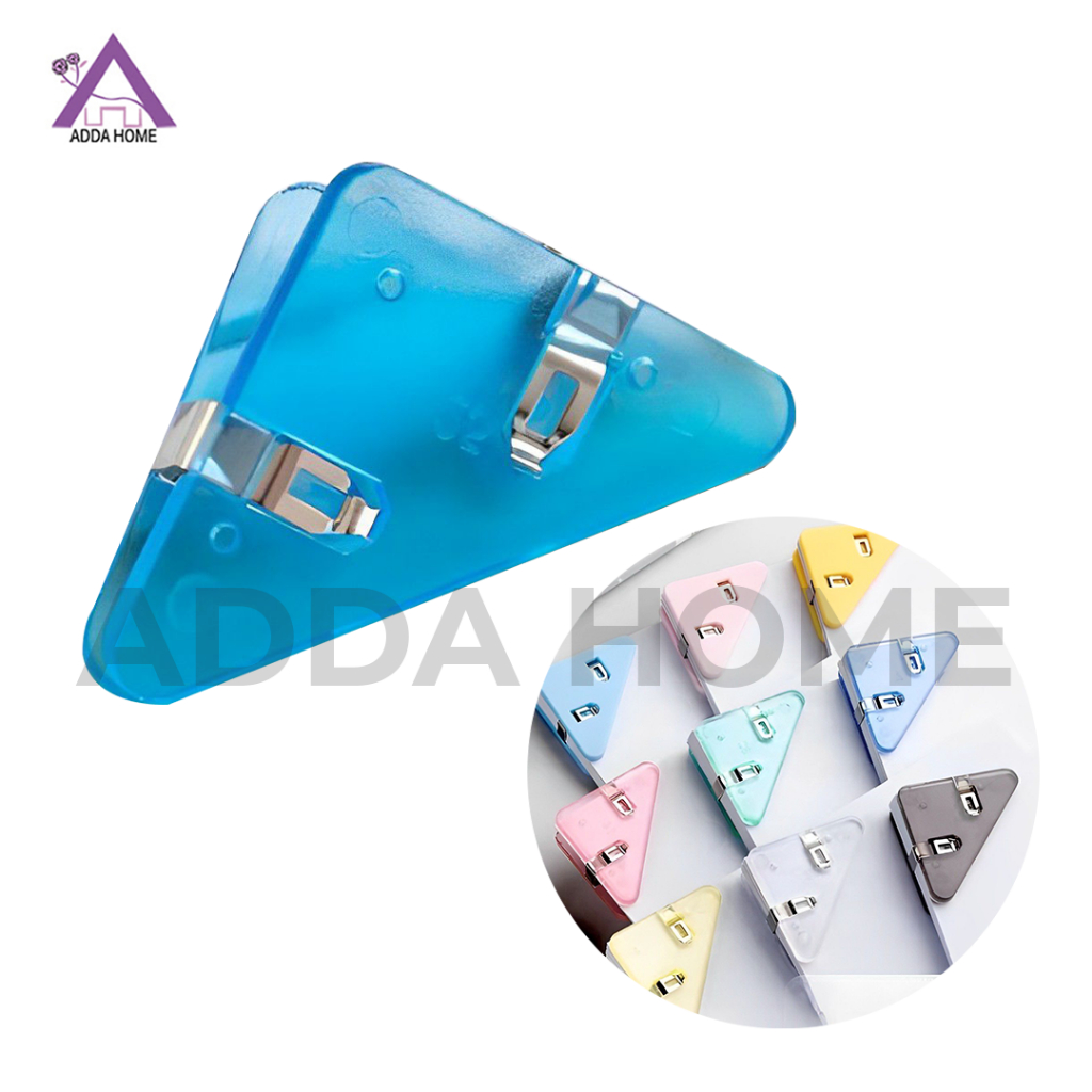 

Klip Penjepit Sudut Buku Kertas Segitiga Pengganti Staples Warna Random