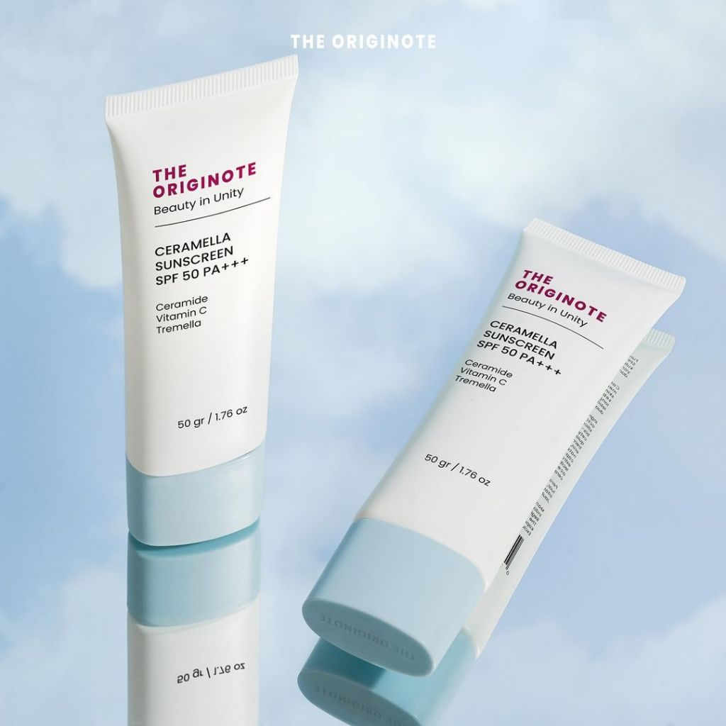 The Originote Ceramella Sunscreen SPF50 PA+++ Serum Sunscreen untuk Skin Barrier Protect