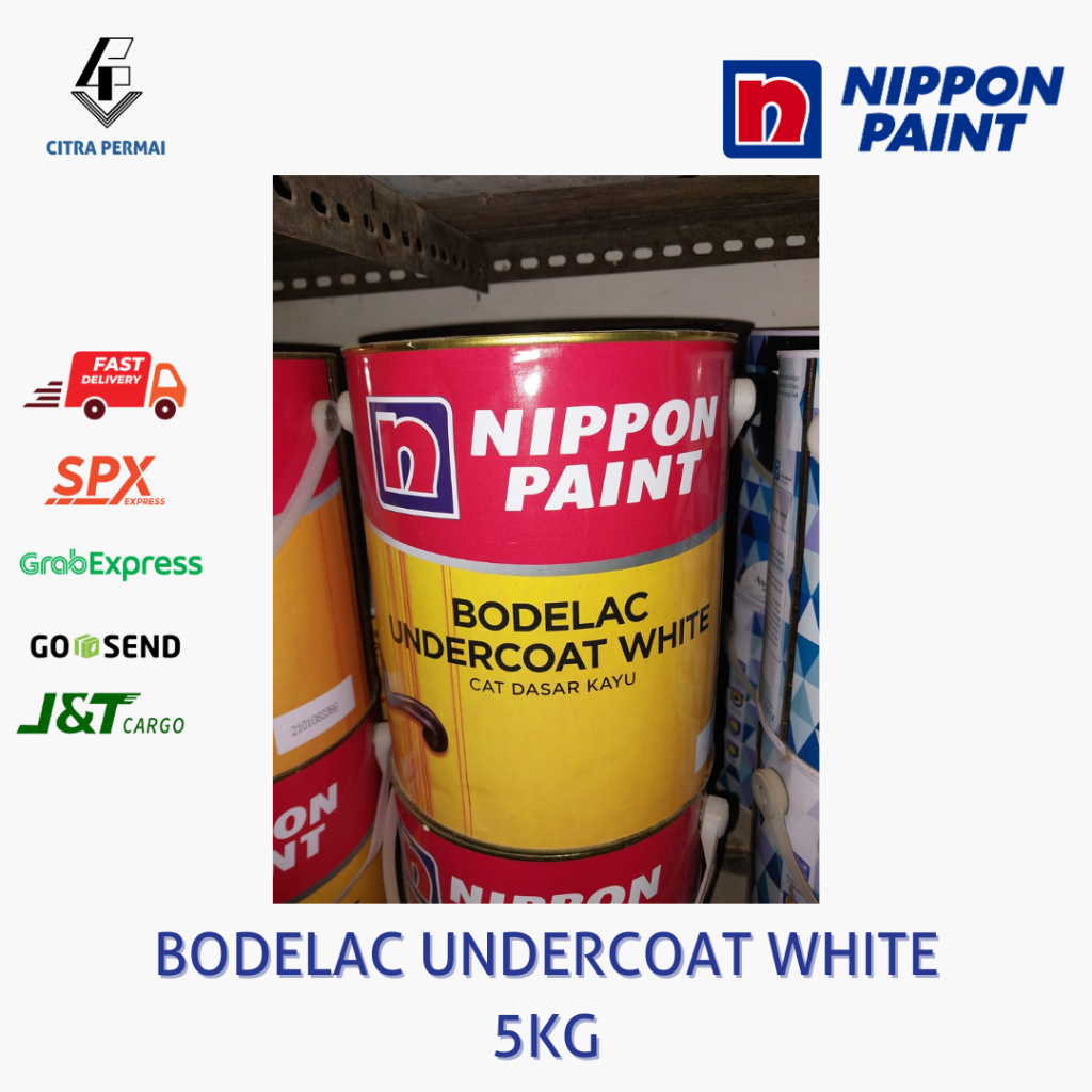 CAT DASAR KAYU BODELAC UNDERCOAT WHITE NIPPON PAINT 5KG / CAT DASAR KAYU NIPPON PAINT
