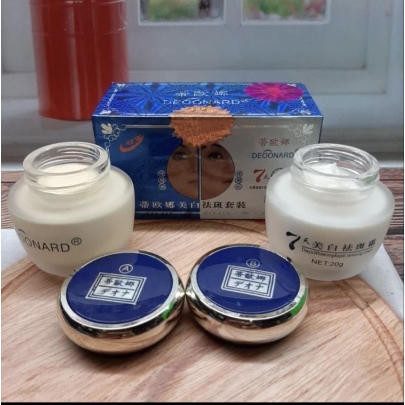 Cream Deoonard Biru Set siang + malam 20gr
