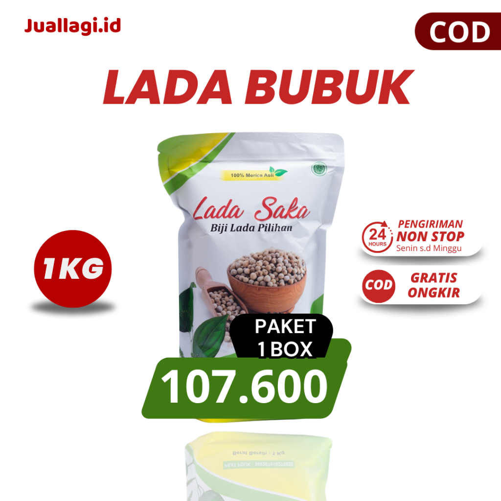 

LADA PUTIH BUBUK/GROUND WHITE PEPPER 1KG