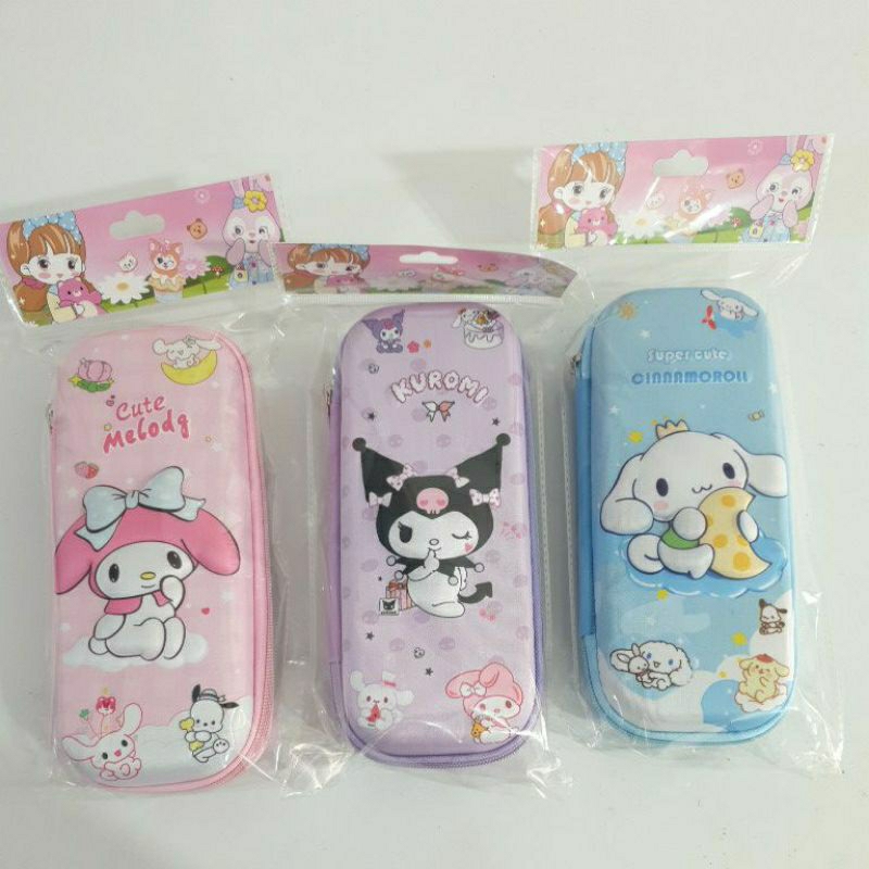 

Tempat Pensil Anak Sleting Kuromi My Melody Cinnamorol Sanrio Unicorn 3D
