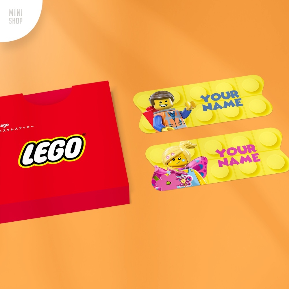 

Stiker Nama Custom Waterproof Lego