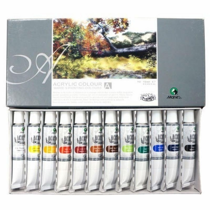 

Cat Acrylic Maries 12 warna