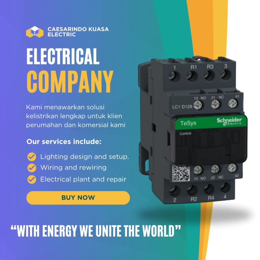 KONTAKTOR 25A SCHNEIDER LC1D128 25AMPER 4PAS 25AMPERE 4PHASE 4P 4POLE 220V CONTACTOR SNEIDER ELECTRI