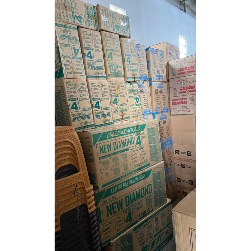 Limited Lemari Exel Tabitha Lemari Warna 4Susun +Cermin Lemari Viral